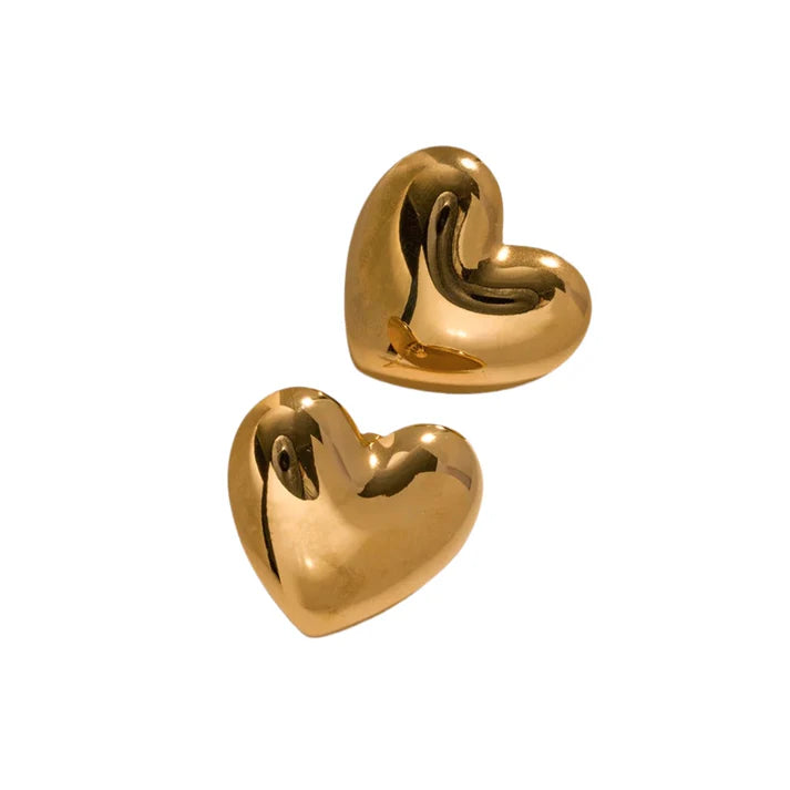 Aubree Gold Heart Earrings