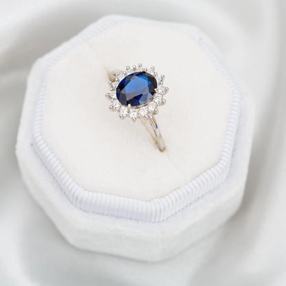 PRINCESS DIANA RING - PURE SILVER