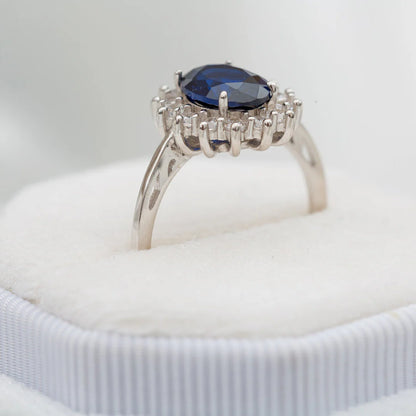 PRINCESS DIANA RING - PURE SILVER