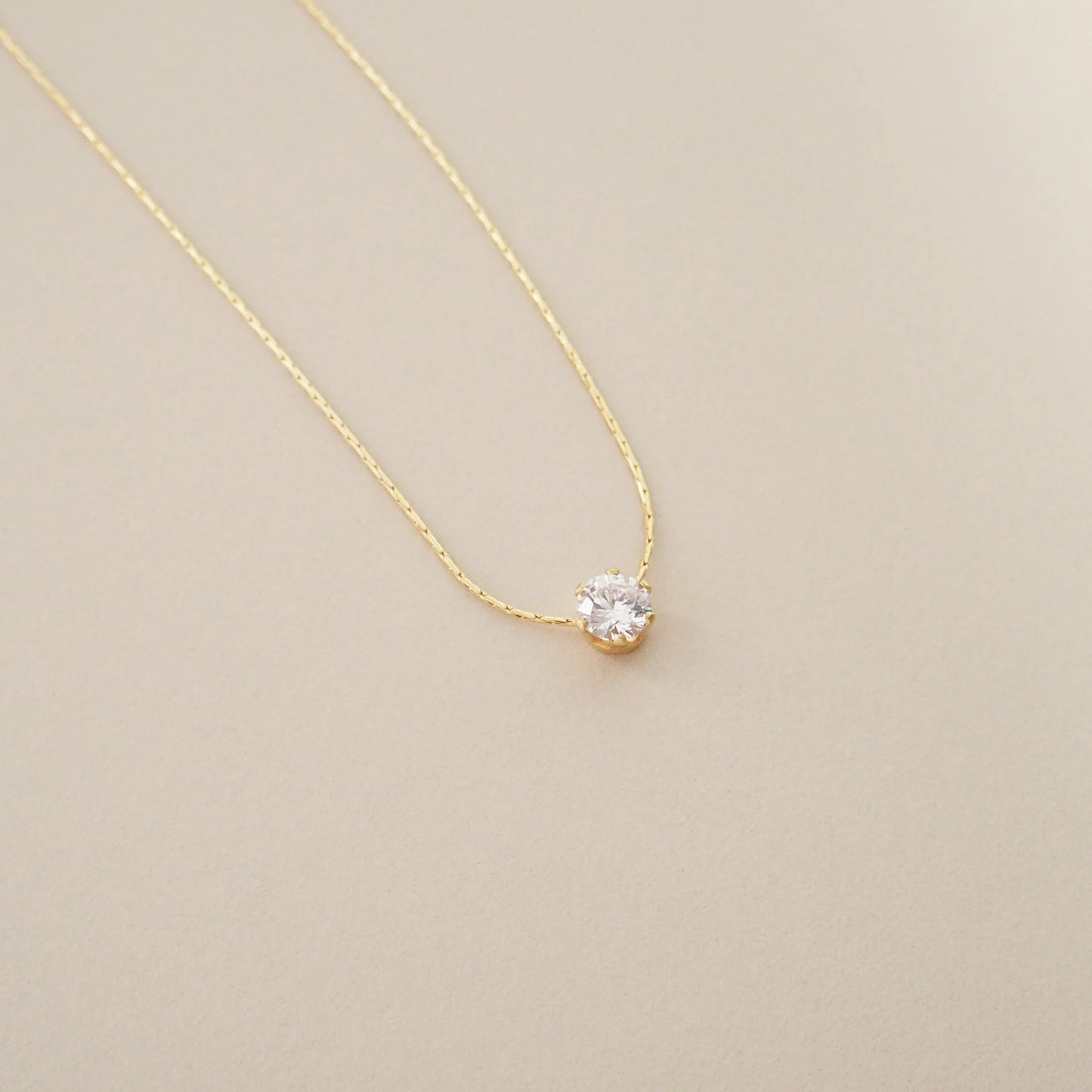 One Diamond Necklace