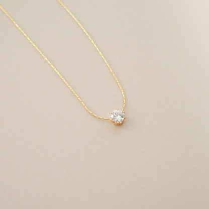 One Diamond Necklace